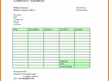 24 Free Blank Self Employed Invoice Template With Stunning Design for Blank Self Employed Invoice Template