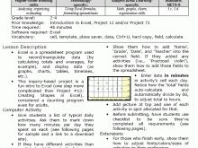 2Nd Grade Class Schedule Template