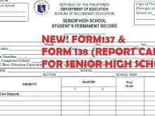 53 Adding Junior High School Report Card Template Formating by Junior High School Report Card Template