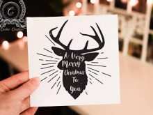 Rudolph Christmas Card Template