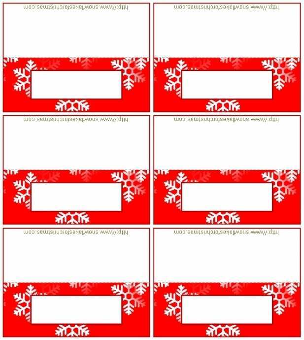 95 Best Name Card Template Christmas Photo for Name Card Template Christmas