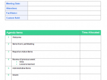 99 Standard Meeting Agenda Template With Attendees For Free for Meeting Agenda Template With Attendees