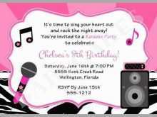 19 Free Printable Karaoke Party Invitation Template in Photoshop by Karaoke Party Invitation Template