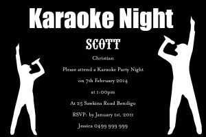 36 Create Karaoke Party Invitation Template Templates with Karaoke Party Invitation Template