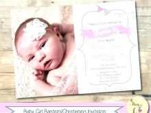 Example Of Baptismal Invitation Card