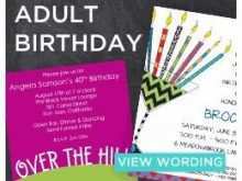 84 Creative Adults Birthday Invitation Template Photo with Adults Birthday Invitation Template