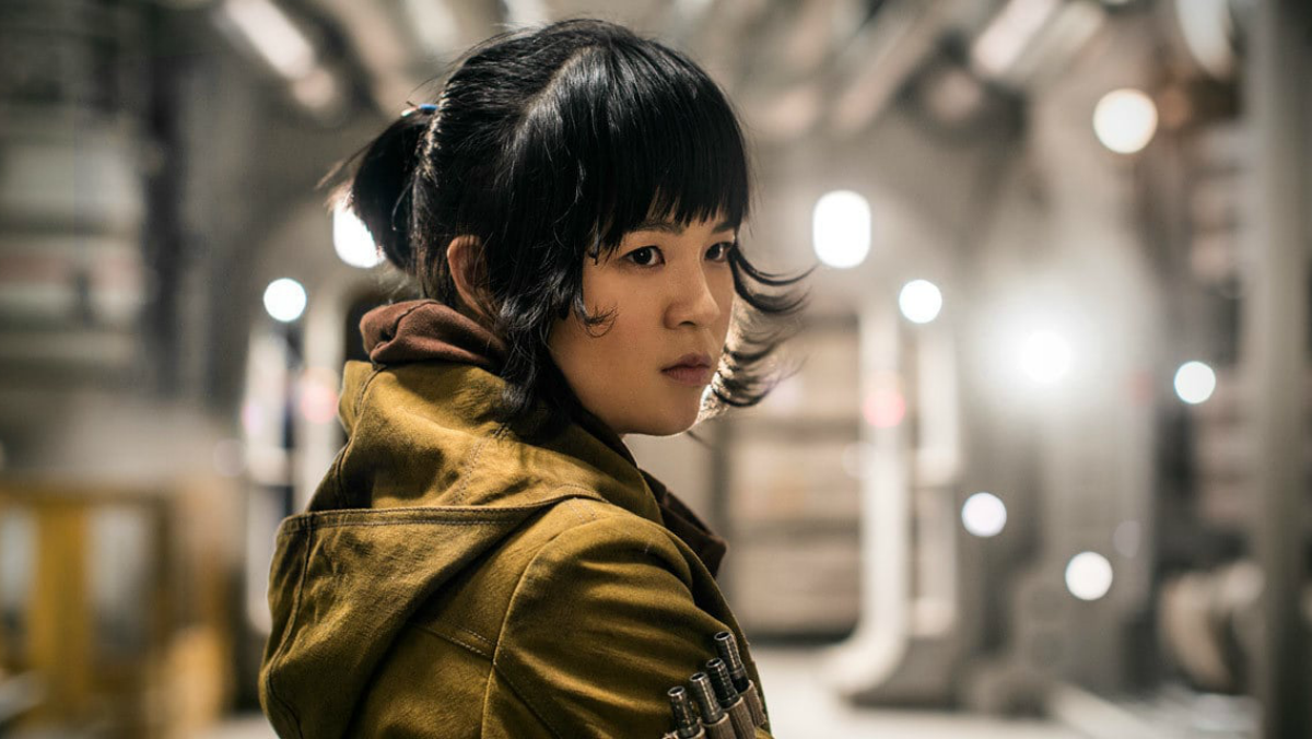 Rose Tico looks at Finn