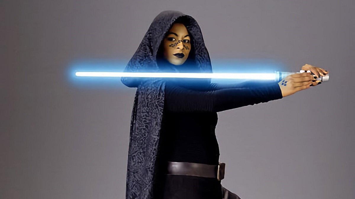 Jedi Barriss Offee as she appeared in pulbicity materials for Star Wars: Episode II: Attack of the Clones. 