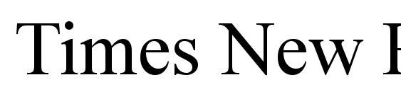 Times New Roman CE Font