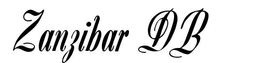 Zanzibar DB Font, Beautiful Fonts