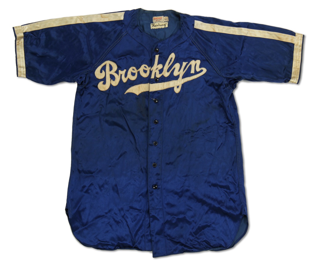 1945 Brooklyn Dodgers Game Worn Satin Uniform