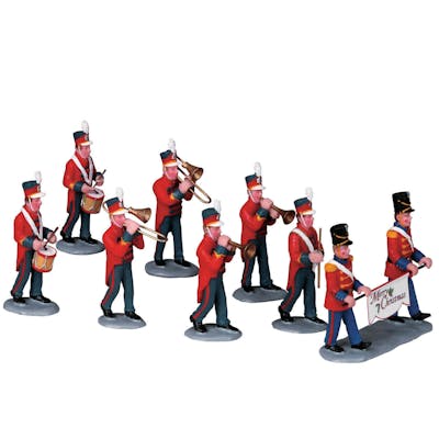 Christmas Parade Marching Band, Set Of 8