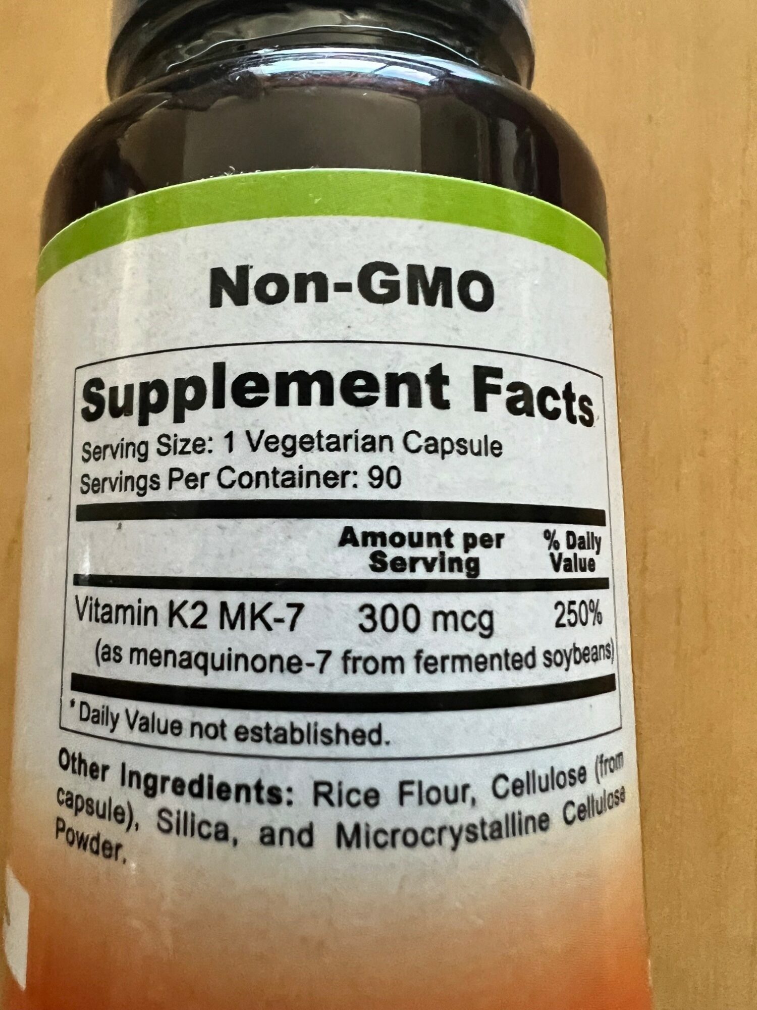 Vitamin K2 MK-7 (300mcg) (#90) - Image 2