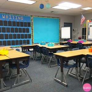 A classroom tour of a colorful, 5th grade classroom