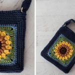 Sunflower Bag Free Crochet Pattern