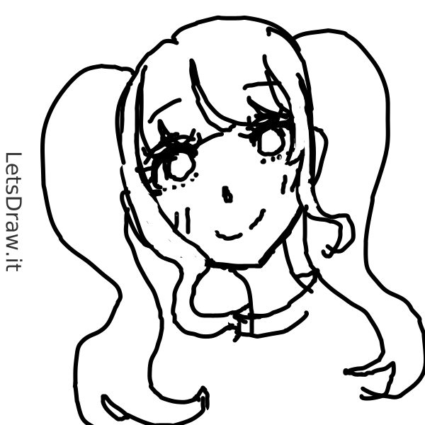 How to draw pigtails / q8jgqdayz.png / LetsDrawIt