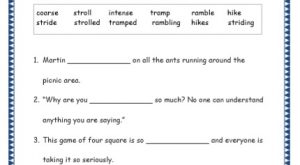 Grade 4: Vocabulary Worksheets Week 49