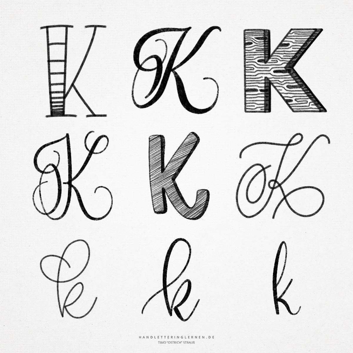 Lettering K