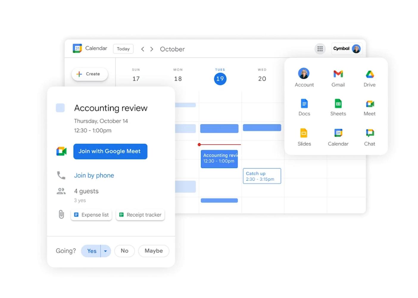 Google Workspace ประกอบไปด้วย Google Meet, Chat, ไดรฟ์, เอกสาร, ชีต และสไลด์ในการสมัครใช้บริการเดียว 