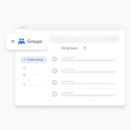 UI of API group management.