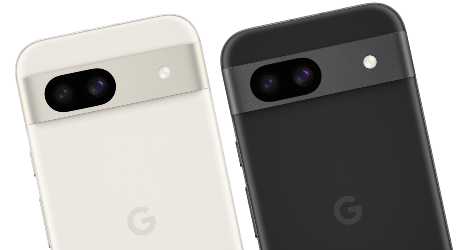 A mix of Google Pixel 8a phones.