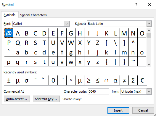 @ At Symbol Text (Meaning, Type on Keyboard, Copy & Paste) - Symbol Hippo