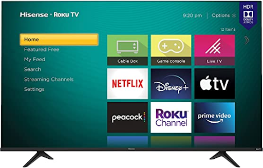 Hisense R6 Series Smart TV 4K UHD Roku TV 50"