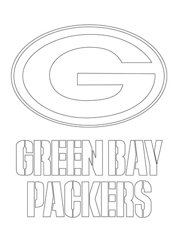 Green Bay Packers Logo coloring page | Free Printable Coloring Pages