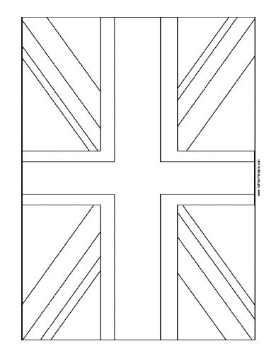 Download United Kingdom Flag Coloring Page - Free Printable - AllFreePrintable.com