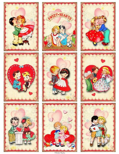 Valentine's day is a day to celebrate romance, love and devotion. printable school valentines cards of children instant etsy