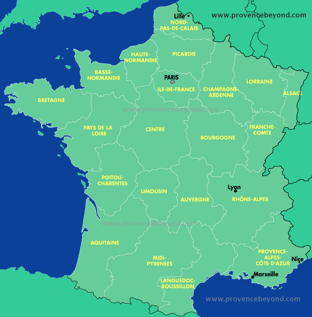 map of provence france