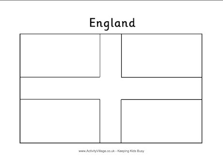 Download England Flag Colouring Page