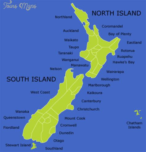 zealand map tourist attractions toursmapscom