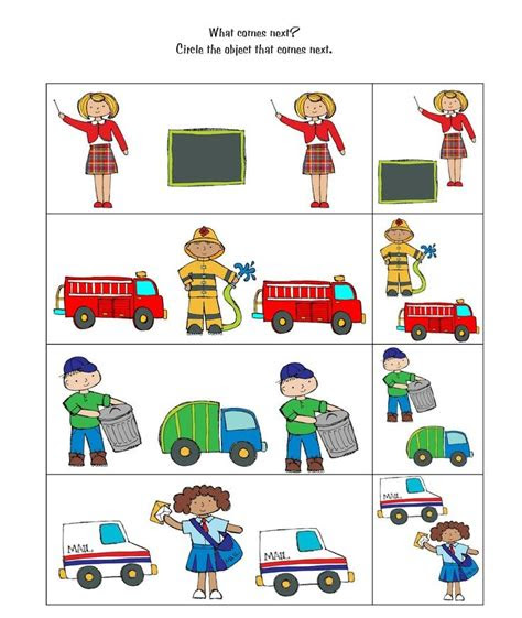 Helpers cut and paste worksheets special education kindergarten. craftsactvities and worksheets for preschooltoddler and kindergarten