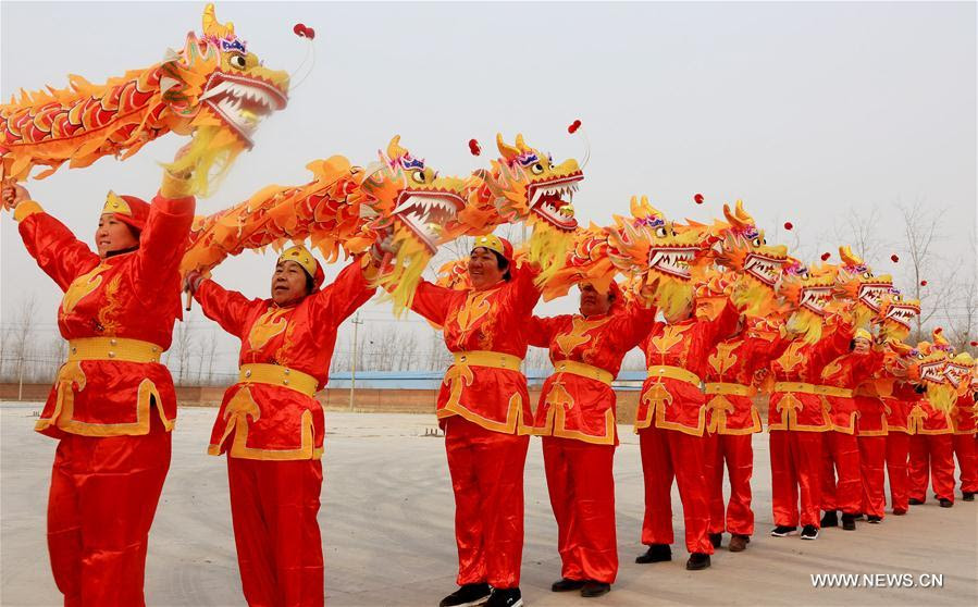 Lunar New Year Meet Dragon Dancers In Beijing Xinhua English News Cn