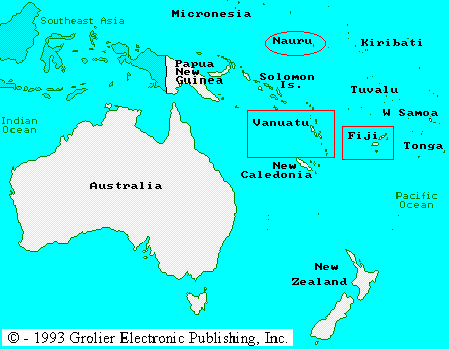 Map Of New Zealand And Australia And Fiji - Toursmaps.com ®