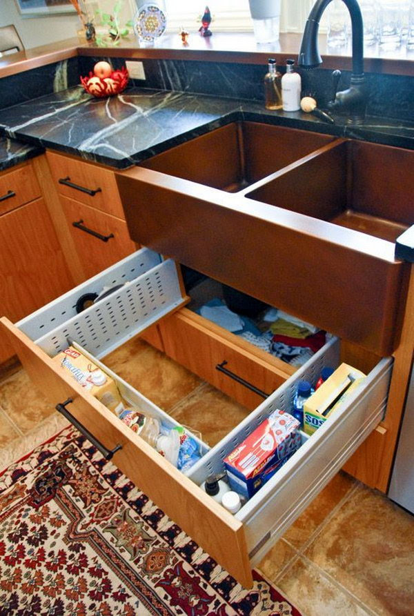 Creative Under Sink Storage Ideas - Hative