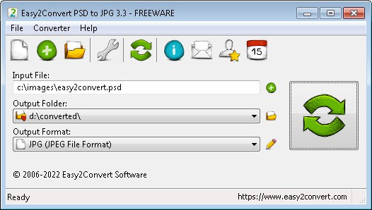 Easy2Convert PSD to JPG Freeware (psd2jpg) Convert png to pdf using this free online tool.