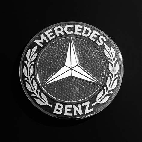 mercedes benz sl emblem photograph  jill reger