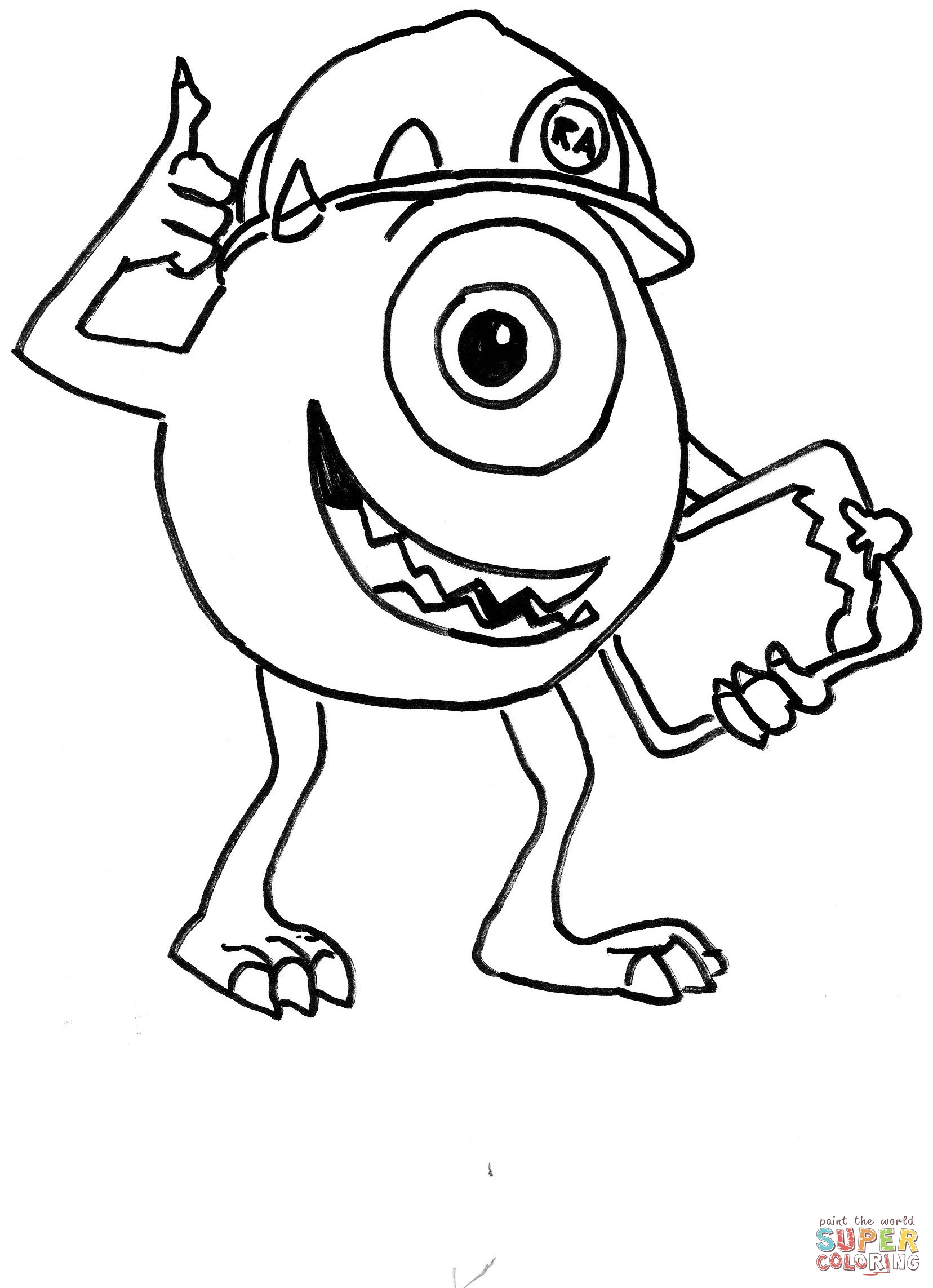 Download Monster inc coloring pages to download and print for free