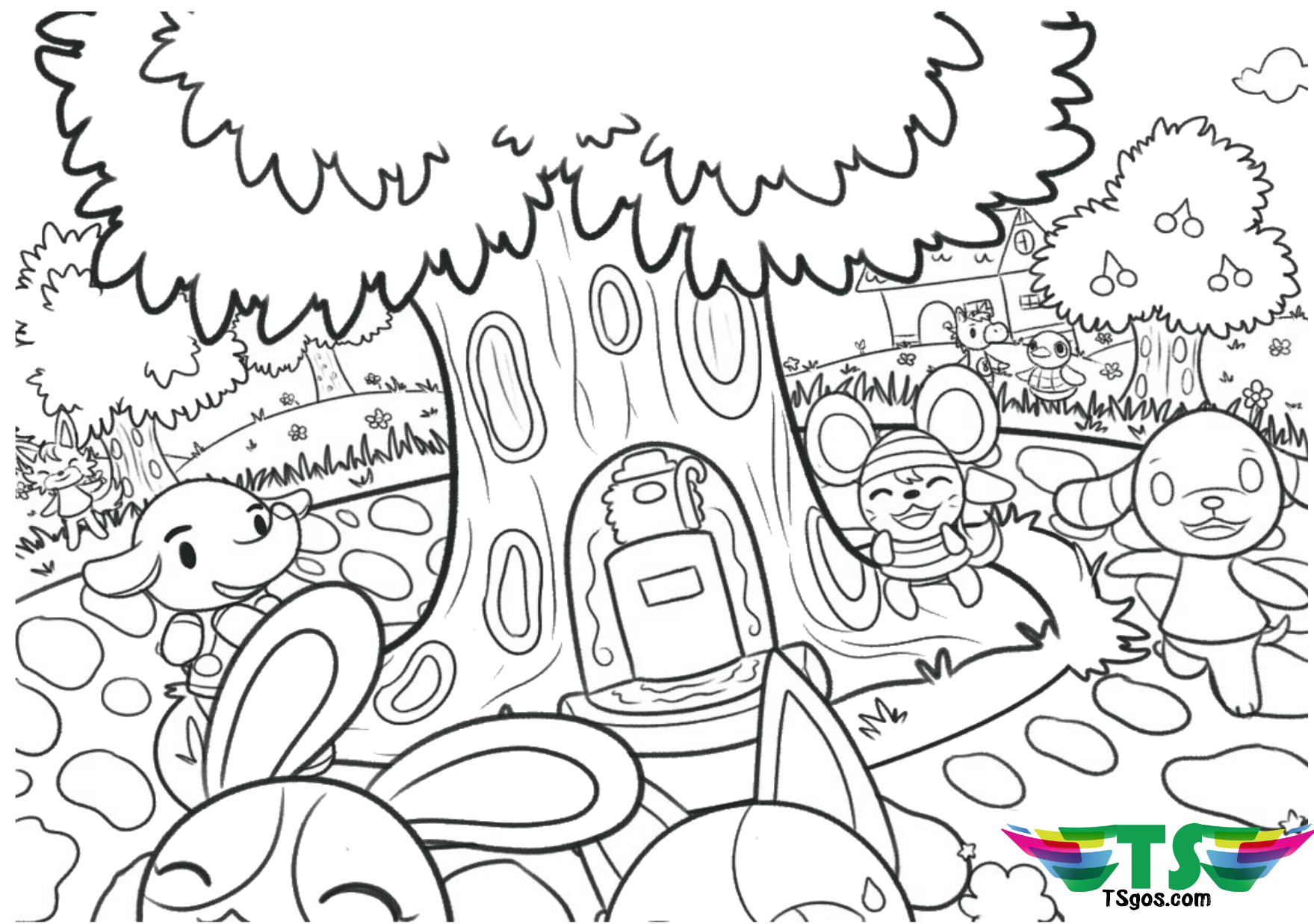 64 Coloring Pages Animal Crossing  Latest