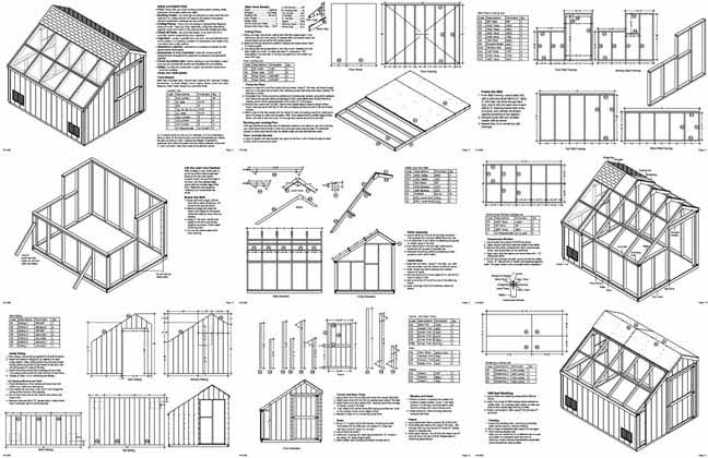 Instant Get 12x16 shed plans  with material list Shed build