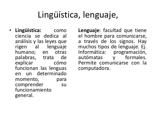 Ampliando el horizonte de la lingüística Linguistica