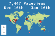 Locations of visitors to this page