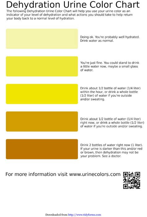  free printable urine color charts word pdf