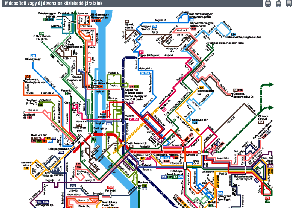 bkv térkép útvonal Budapest Busz Villamos Trolibusz Metro Hev Terkepe 2008 Augusztus Bkv bkv térkép útvonal