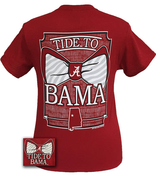 Download Alabama Crimson Tide Tied To Bama Big Bow Girlie Bright T ...