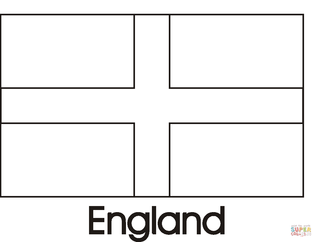 Download England Flag coloring page | Free Printable Coloring Pages