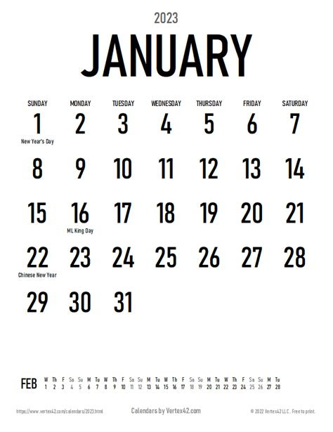  2023 calendar templates and images