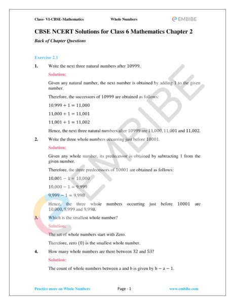 Worksheet for class 4 mathematics chapter 1 building with bricks · more study material · subjects · classes · latest ncert & cbse news · quick links · useful links. ncert solutions for class 6 maths chapter 2 embibe